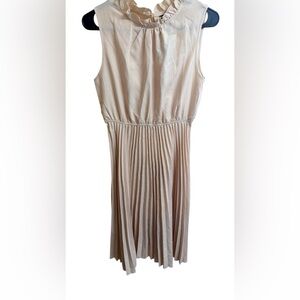 SHEIN Cream Pleated Maxi Dress